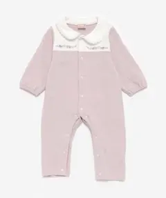 petit main 襟付きロンパース ラベンダー 60