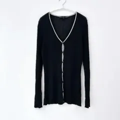 【極美品】ラルフローレン　バイカラー　レーヨン　ニット　カーディガン