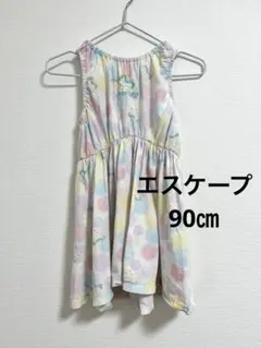 SKAPE エスケープ ユニコーン ピンク ノースリーブワンピース 90のサムネイル