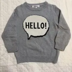 GLOBAL WORK グレー コットンセーター