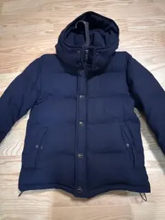 URBAN RESEARCH DOORS フード付きダウンジャケット ネイビー