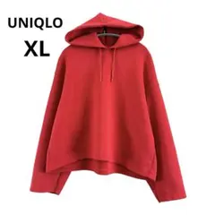 ユニクロ ウルトラストレッチプルパーカー 赤 XL