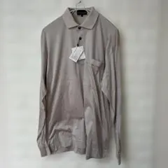 Mr. JUNKO GOLF 長袖ポロシャツ ベージュ サイズL 未使用タグ付のサムネイル