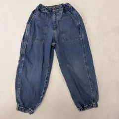 GU デニムワイドワークジョガーパンツ 130サイズ