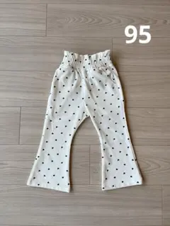 ハート柄フレアパンツ 95サイズ