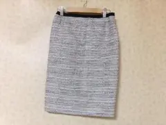 92708　マックスマーラ　スカート　白ｘ黒　36