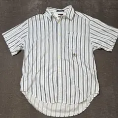 TOMMY HILFIGER トミーヒルフィガー　半袖　ストライプシャツ　L