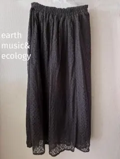 【値下げ】earth music&ecology レースフレアスカート Fのサムネイル