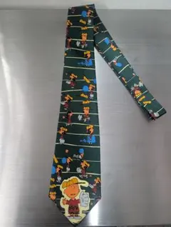 PEANUTヴィンテージネクタイスヌーピー海外限定レアチャリーブラウン