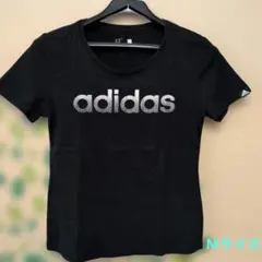adidas　Мsize　黒Tシャツ　レディース