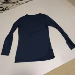 113 ネイビー 長袖 カットソー