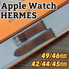 2510 Apple Watch エルメス ブラウン HERMES レザー - メルカリ