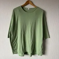 ゴールデンベア　ライトグリーン サイドボタン 半袖TシャツLサイズのサムネイル