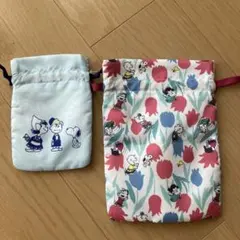 スヌーピー　きんちゃく袋セット　ポーチ　新品
