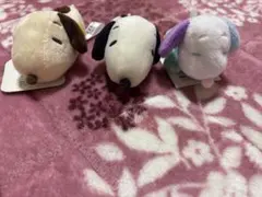 スヌーピー ぬいぐるみキーホルダー ウッドストック追加4点