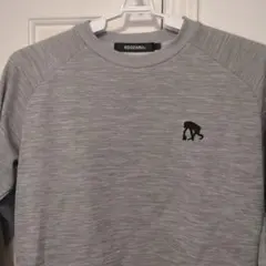 EGOZARU グレー クルーネック ウォームアップウェア　Mサイズ