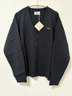 新品PENNEYSペニーズ 別注 刺繍 ジャガードニットカーディガン ブラック
