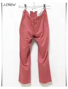 訳あり J.CREW アーバンスリムフィット チノパンツ W30/L30 珊瑚色のサムネイル