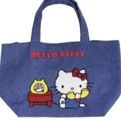 くまのがっこう　✕　ハローキティ　POP UP SHOP　東京駅　デニムトート くまのがっこう ✕ ハローキティ POP UP SHOP 東京駅 デニムトート