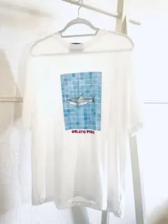 最終価格！新品未使用⭐︎ジェラートピケオム接触冷感SHARK柄ＴシャツLサイズ