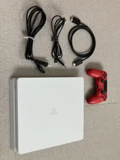 PlayStation 4 ホワイト 1TB 本体 + 赤コントローラー