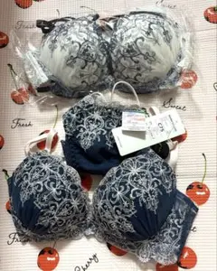 新品タグ付】Ravijour ラヴィジュール ブラ＆ショーツ セット ブルー