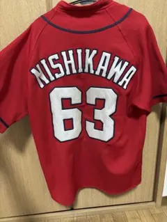 広島東洋カープ　西川龍馬　 63 ハイクオリティユニフォーム 赤　Sサイズ