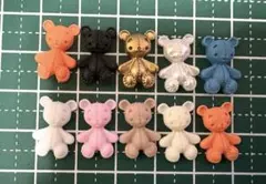 クマ型ネイルパーツ 10個セット