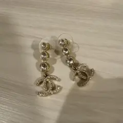 CHANEL シャネル CCパール ピアス ゴール 20V ラインストーン - メルカリ