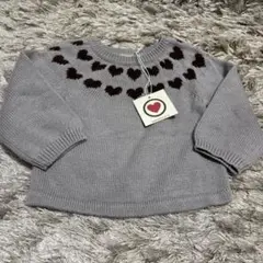 未使用【B.O.C.K. COPENHAGEN 】ハート柄ニット 3-6M