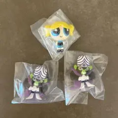 パワーパフガールズ フィギュア3個セット（バブルス、モジョジョジョ）