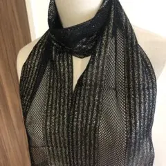 特別大特価！新品　日本製高級ラメスカーフ