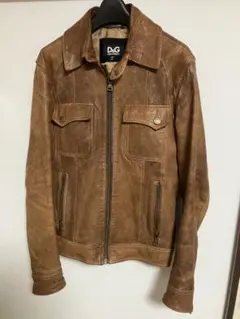 美品　ドルガバ　シングルライダースS 茶色　ラムレザー　色ムラ•シワ加工 楽天市場】ラム革 シングルライダース シワ加工 S〜3L