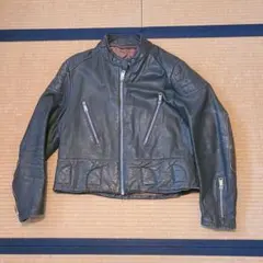 80's ヴィンテージ　シアーズ シングルライダースジャケット