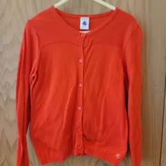 プチバトー　女の子　カーディガン　長袖　綿100% 100 110 6ans