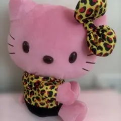 キティ ブラック ヒョウ柄 ギャル 小悪魔 ぬいぐるみ 天使 アベイル