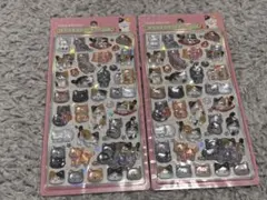 クーリア 正規品 ボンボンドロップシール 和柄 猫2枚セット