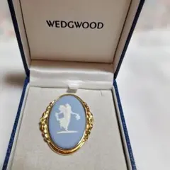 WEDGWOOD ブルー・ホワイト ブローチのサムネイル