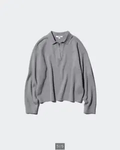スムースコットンリラックスポロセーター ユニクロ UNIQLO