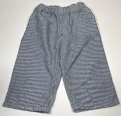 ストライプ　半ズボン　青　140cm