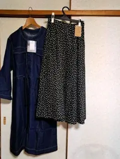 Samansa Mos2 blue ワンピースle colisスカートセット