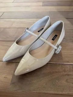 OHGA エナメルパンプス ベージュ 25