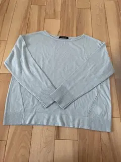 ミッシェルクラン MICHEL KLEN セーター サイズ38 水色