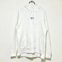n1349【ザ ショップ ティーケー 】パーカー L ホワイト 刺繍ロゴのサムネイル