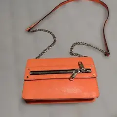 【MILLY】チェーンショルダーバッグ オレンジのサムネイル