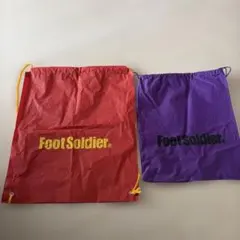 FootSoldier ドローストリングバッグ レッドのサムネイル