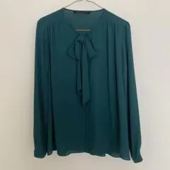 ZARA BASIC グリーンブラウス