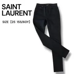 SAINT LAURENT サンローラン ジーンズ白黒ストライプ33 - メルカリ