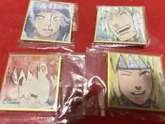 NARUTO 豆ガチャ　ミニ色紙　4枚セット