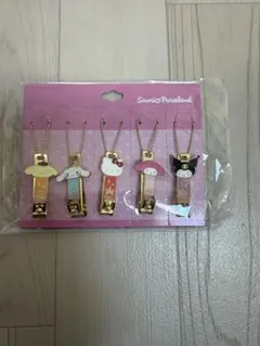 ピューロランド限定　爪切りセット　キティ　シナモン　ぷりん　マイメロ　クロミ